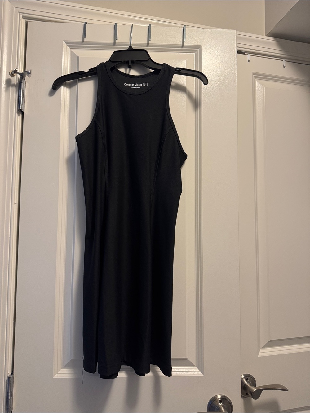 Outdoor Voices Black Sleeveless Tank Dress